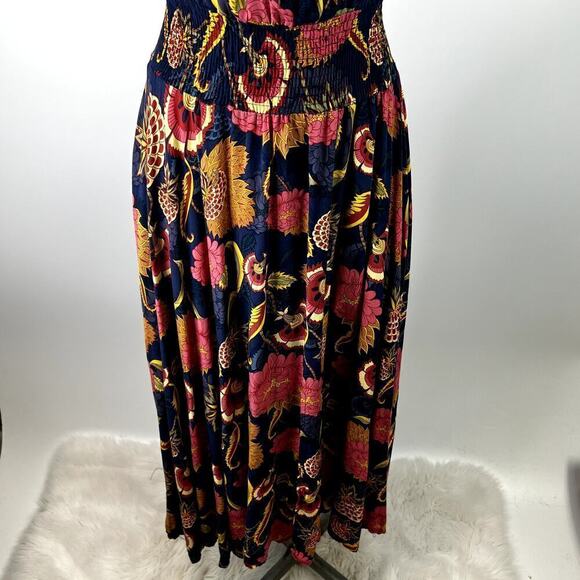 JAASE Handshaped in the Shed Rayon Floral Midi Dress SZ L - Picture 3 of 10